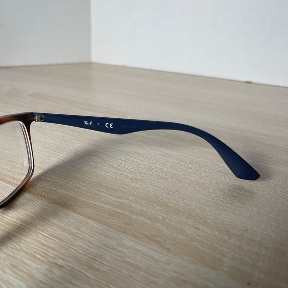 Ray-Ban RB7047 5574 Eyeglasses Tortoise Shell Blue Frames Only 54-17-140 - Picture 6 of 8